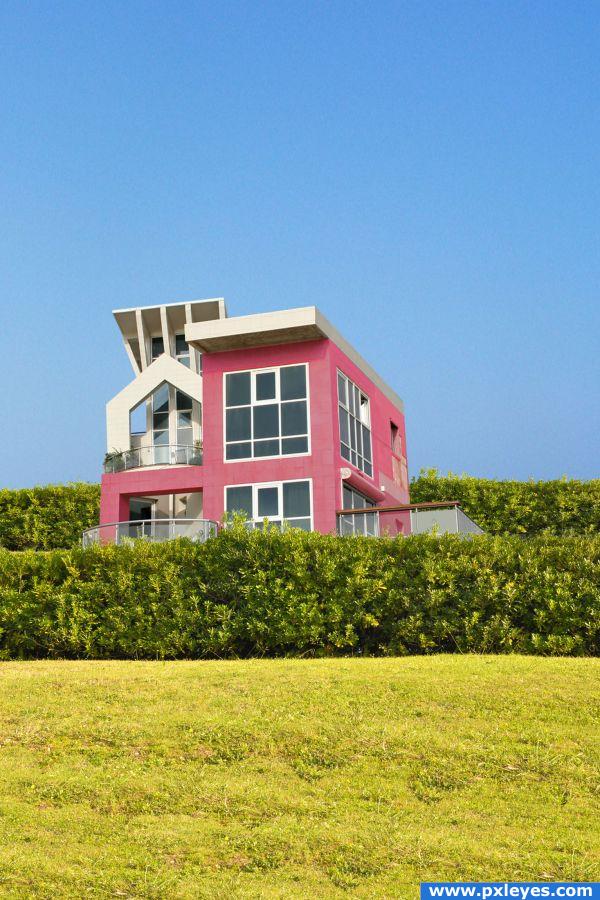 Creation of Pink house: Final Result